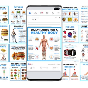 50 Infographies de santé Instagram, Infographies de conseils de santé, Publication Instagram de santé, Modèle Instagram de santé, Conseils de santé, Soins de santé