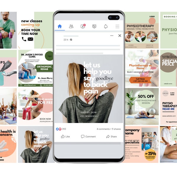 Physio Instagram Templates, Fysiotherapie Instagram Posts, Fysiotherapie Templates, Fysiotherapie Instagram Template, Fysiotherapeut