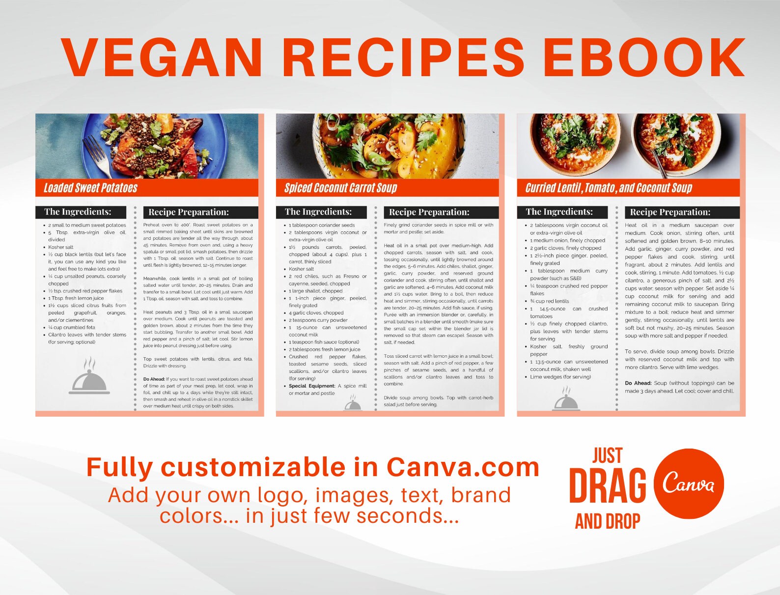 Vegan Recipes Ebook Healthy Food Ebook Cookbook Vegan - Etsy