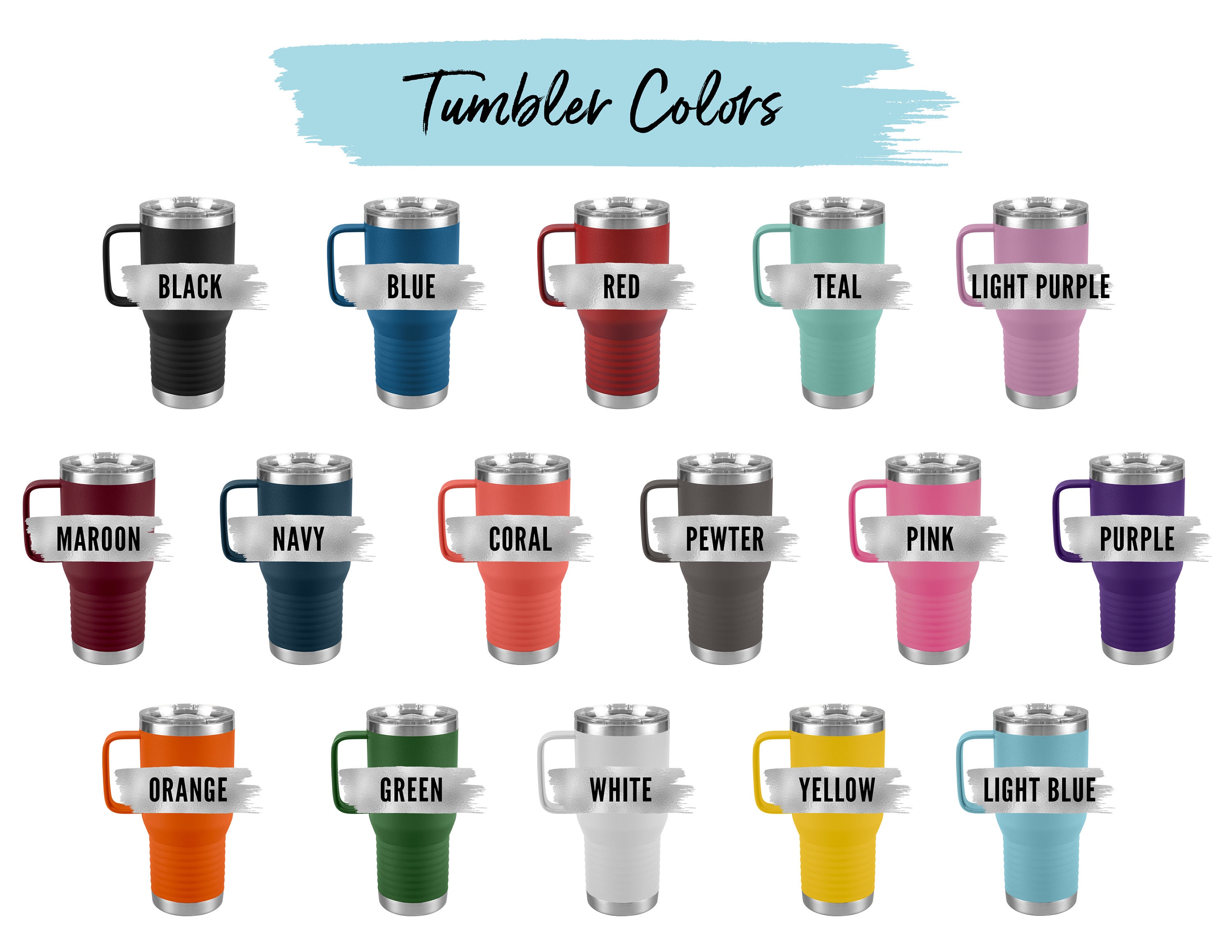 25th Wedding Anniversary Travel Tumbler Gift With Handle Etsy