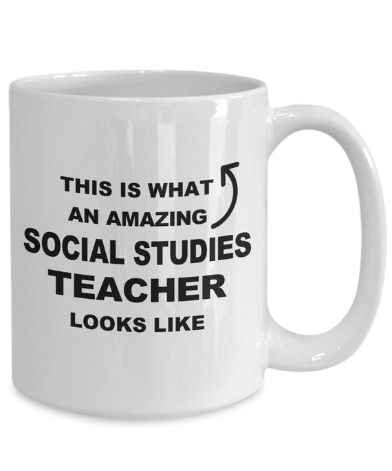 Social Studies Teacher Mug Coffee Cup Gift Idea for Amazing Etsy