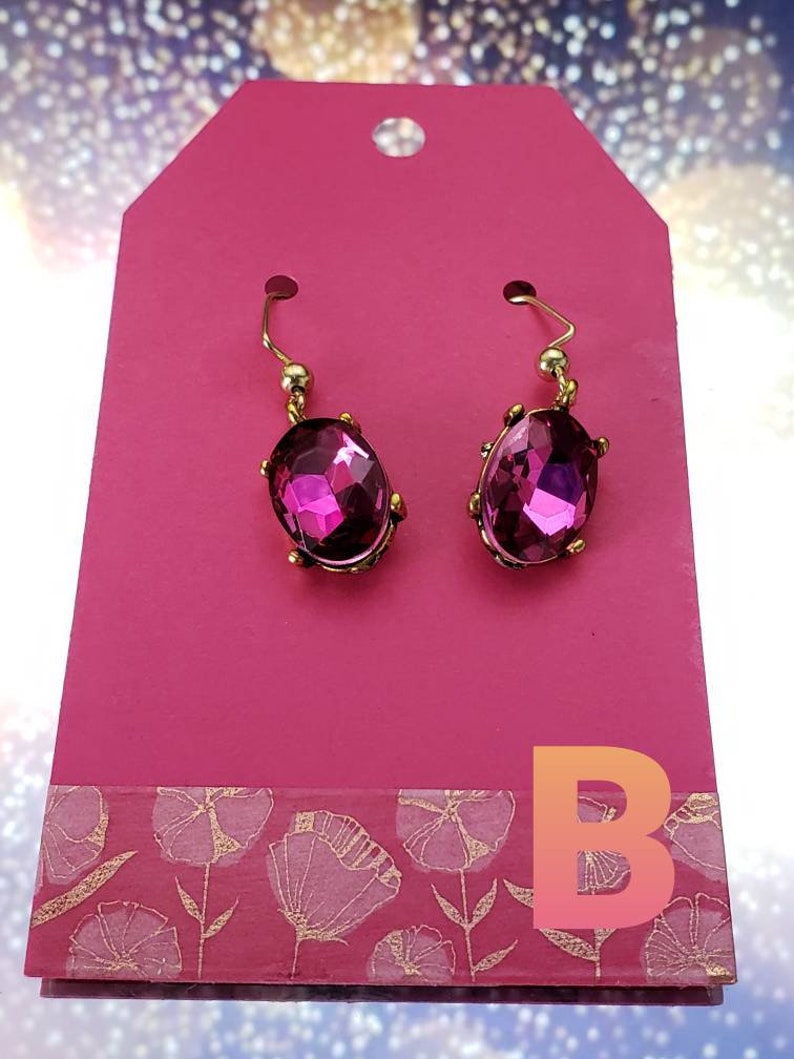 Rhinestone earrings