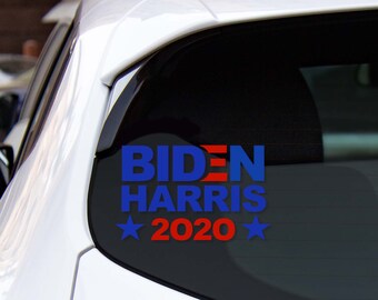 Biden-Harris 6 mil Bumper Sticker 4 x 3.5 Decal