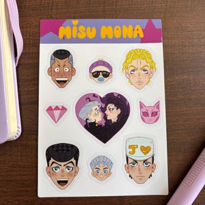 Folha de adesivos - Saiki