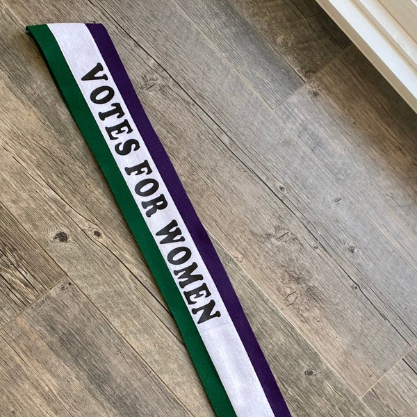 Suffragette Sash - Etsy