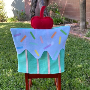 Capa para cadeira cupcake de menta