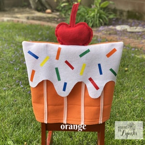 Orange Cupcake Chair Cover