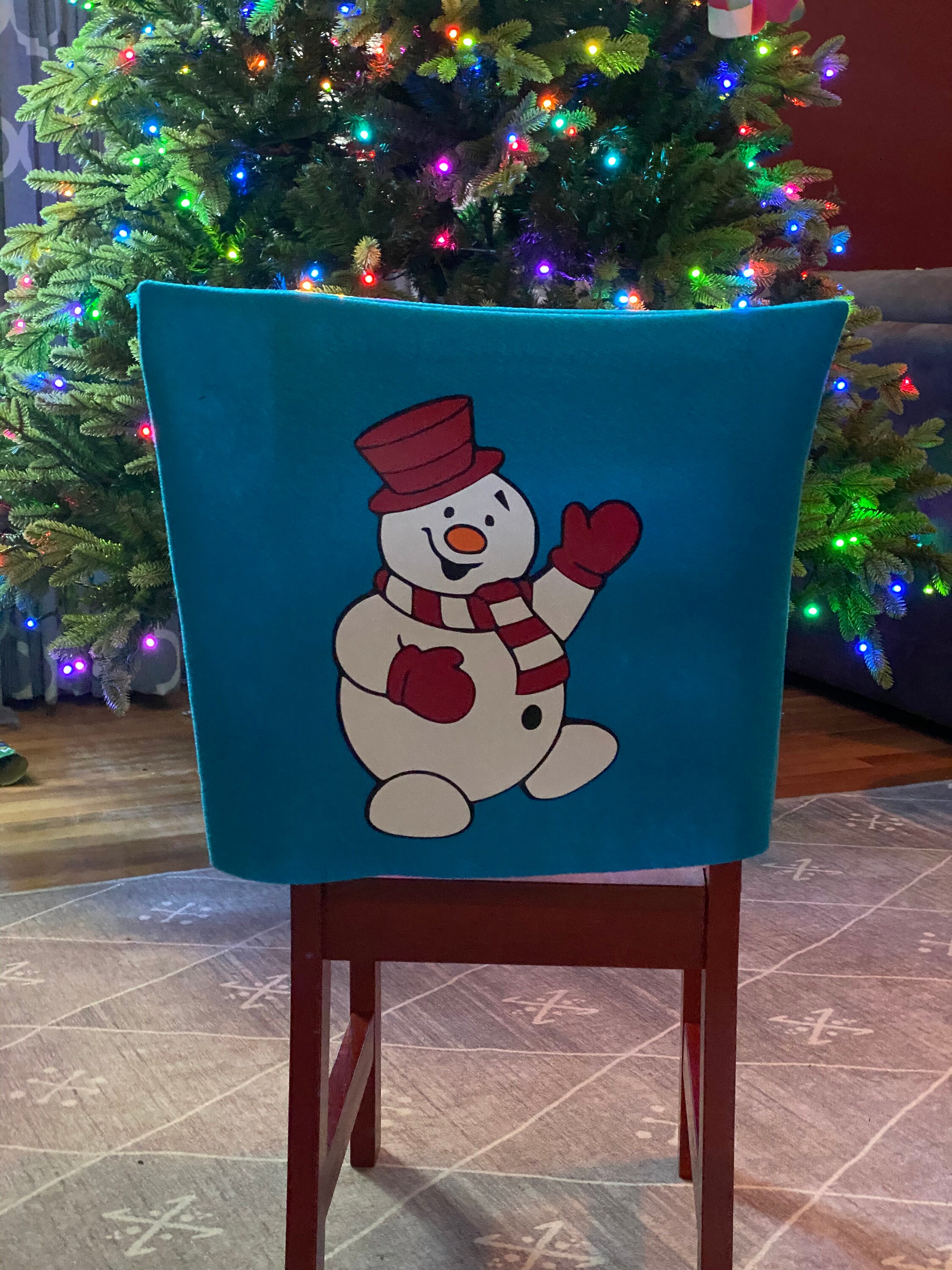 Snowman Chair Cover Etsy