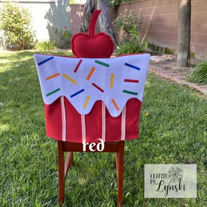 Red Cupcake Chair Cover