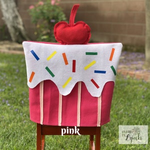Pink Cupcake Chair Cover