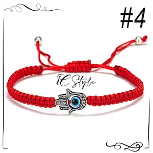 Xuniu Kabbalah Red Rope String Braccialetti Lucky Bead Gioielli buddisti tibetani