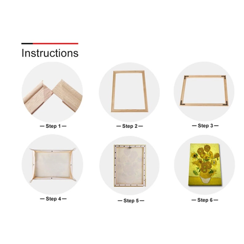 DIY Solid Wood Canvas Frame Kit for Oil Painting & Wall Art