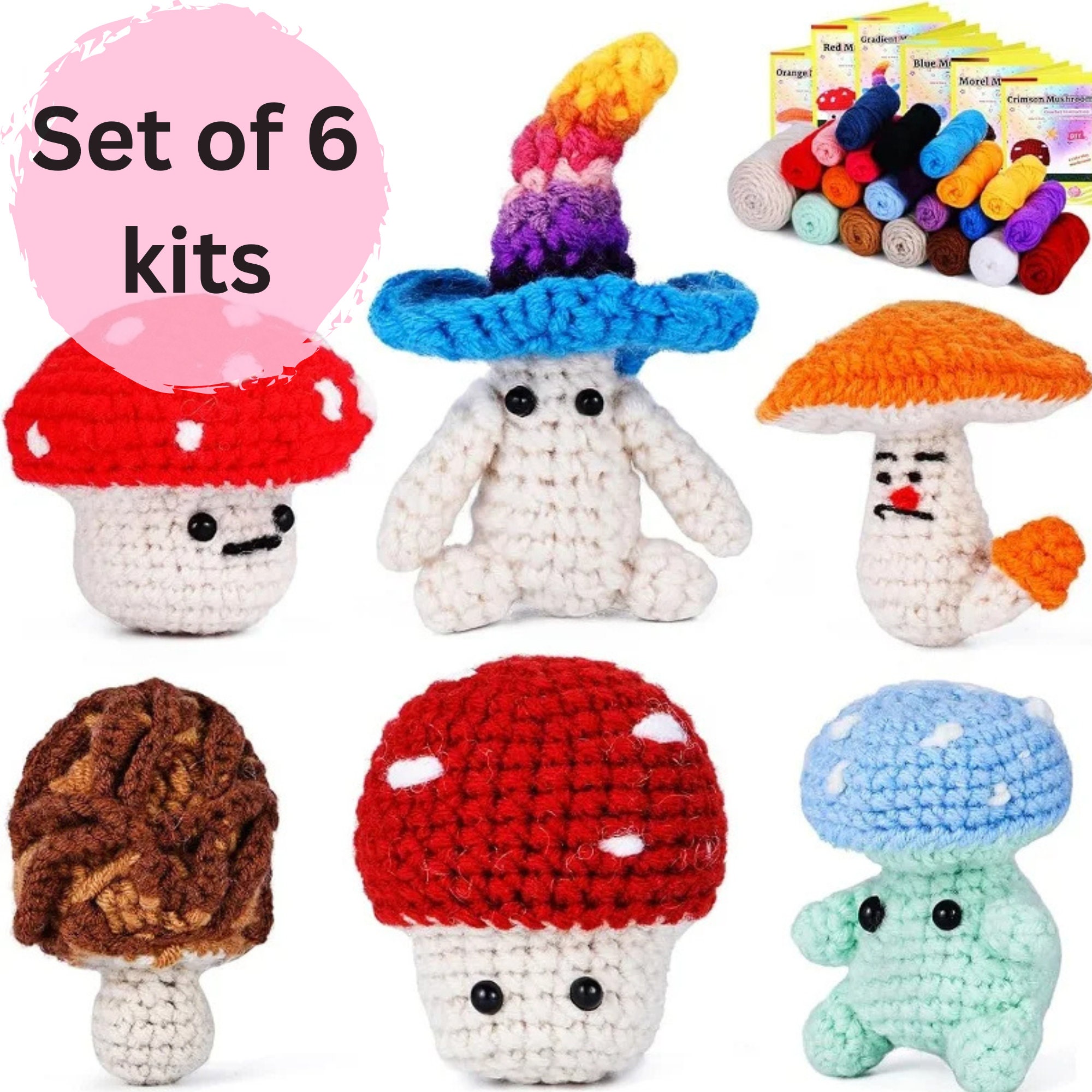 Phil the Fungi Complete Crochet Kit