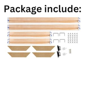 Large DIY Wooden Canvas Frame Kit, Stretcher Bars image 7