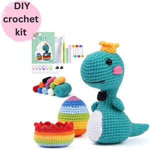 BEGINNER CROCHET KIT Amigurumi Cow, Easy Starter Crochet Kit, Amigurumi Kit,  Diy Craft Kit Gift, Learn How to Crochet Kit, Amigurumi Cow 