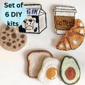 Punch Needle Coaster Kit 6pcs, Beginner Punch mug rug Kit, Tufting Coaster Kit starter punch embroidery kit DIY craft kit, gift for her product logo