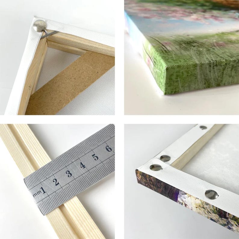 Large DIY Wooden Canvas Frame Kit, Stretcher Bars image 6
