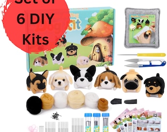 Kit de démarrage pour le feutrage à l'aiguille Woolbuddy, kit de création manuelle pour débutants, mini zoo - Canada