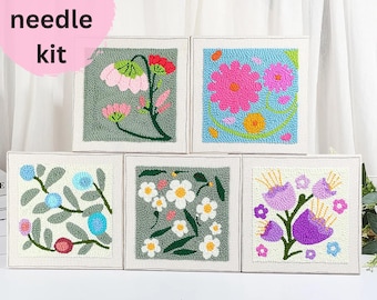 Punch Needle Starter Kit - DIY Nadel Filz Set Für Anfänger