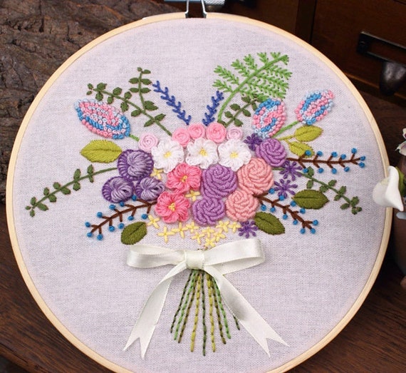 Embroidery Patterns Kit For Beginners Water Soluble - Temu