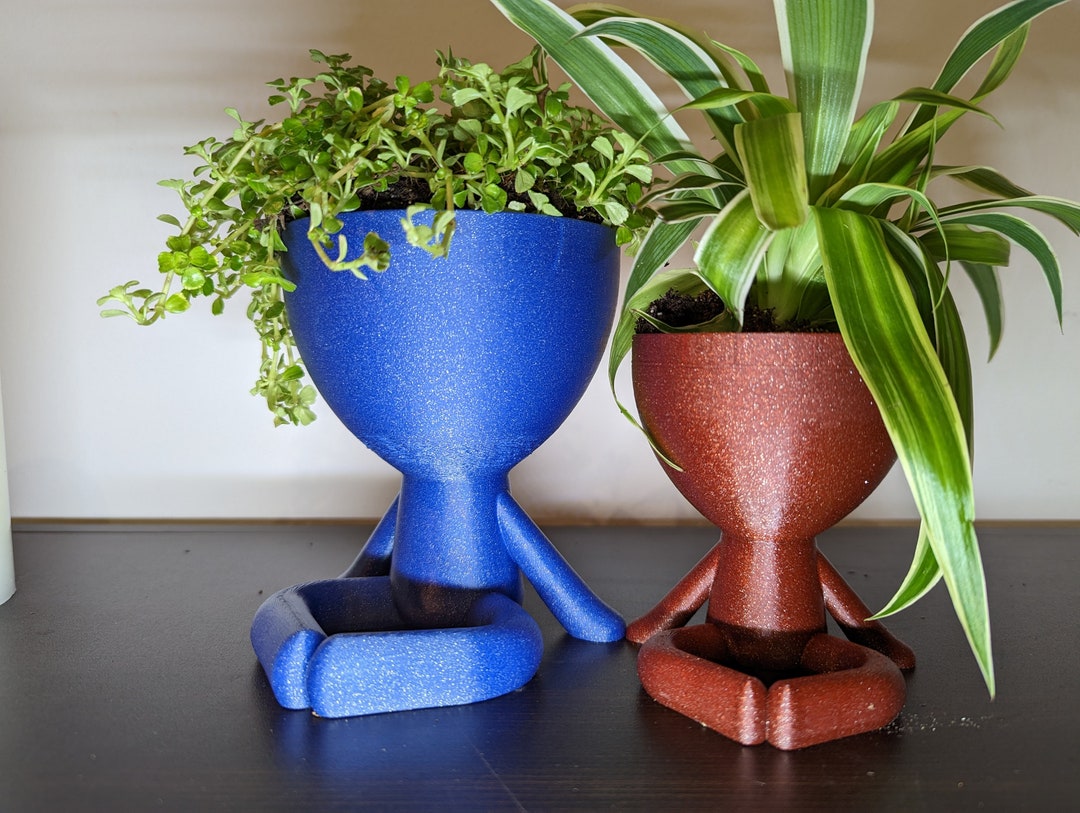 Cute Flower Pot Max Figure Planter Human Flower Pot Etsy