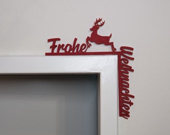 Christmas door frame decoration Merry Christmas available in different colors Door corner decoration Wall decoration