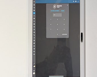 Wall mount portrait for Amazon Fire MAX 11 tablet, ideal for SmartHome such as Homeassistant
