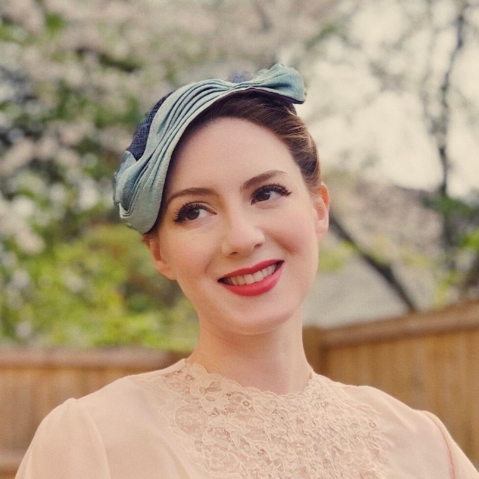 1950s Blue Fascinator Hat by Cainsloan Co. Nashville, Size 22 1/2 Etsy