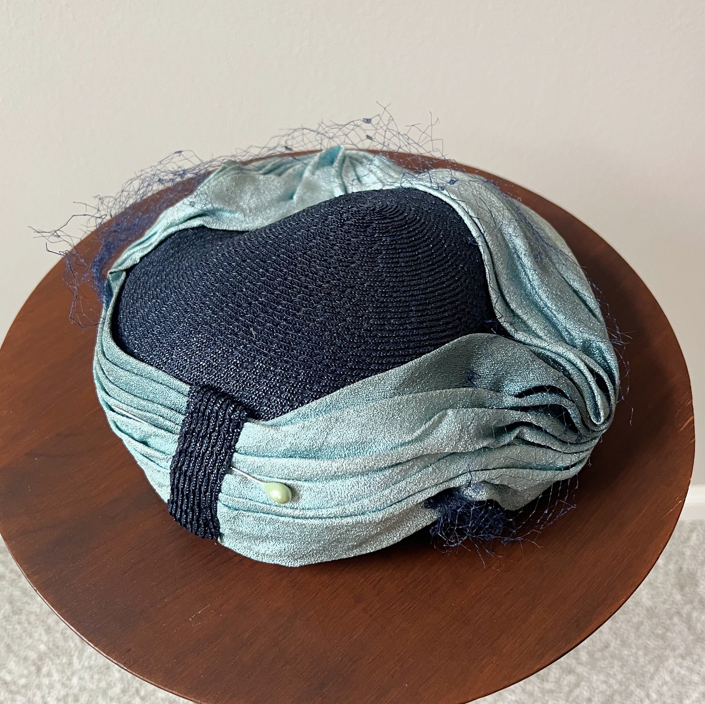 1950s Blue Fascinator Hat by Cainsloan Co. Nashville, Size 22 1/2 Etsy