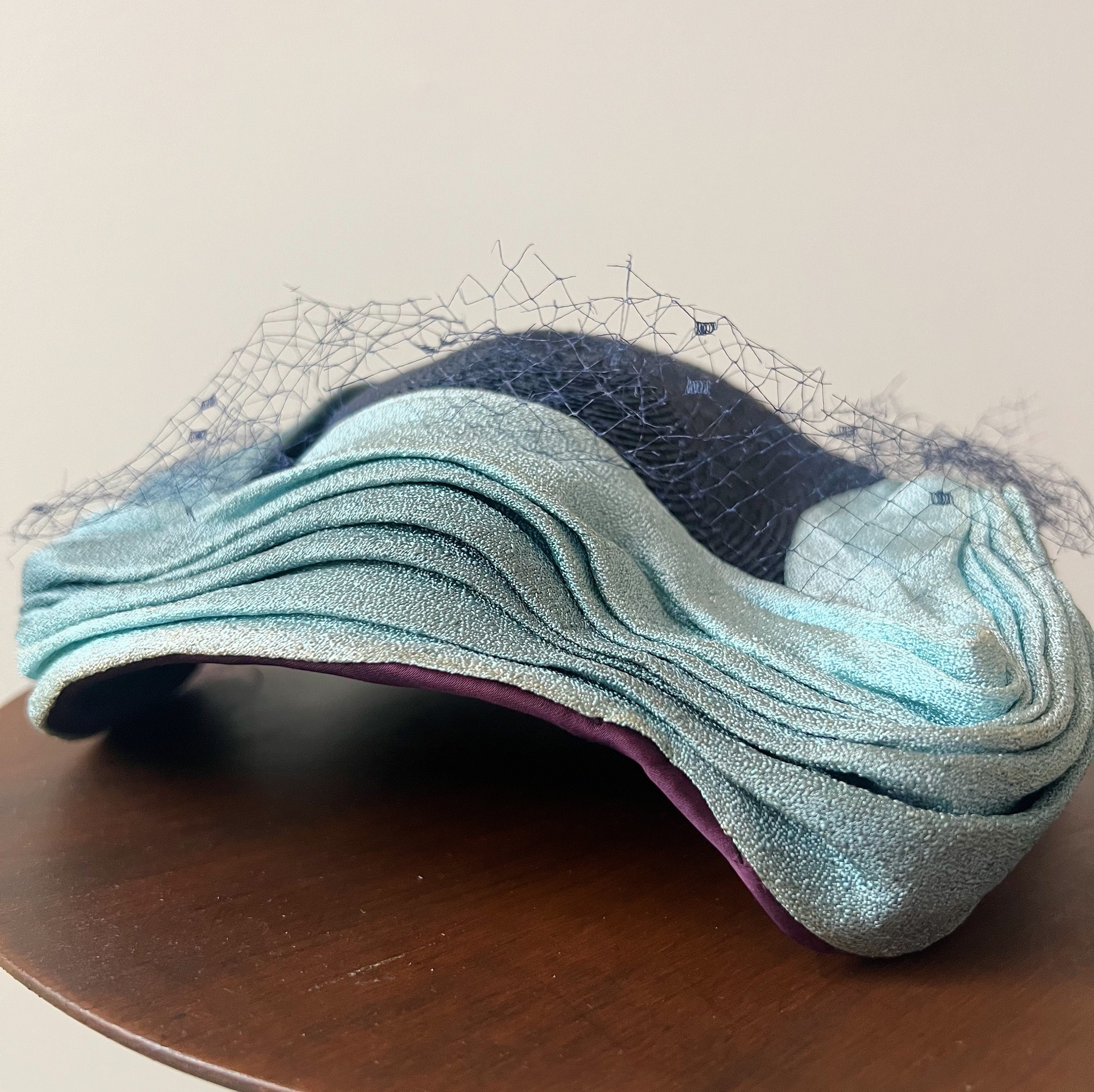 1950s Blue Fascinator Hat by Cainsloan Co. Nashville, Size 22 1/2 Etsy