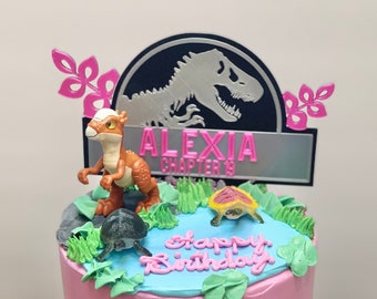 Dinosaur Cake Topper Jurassic Birthday Decoration Nombre y - Etsy España Dinosaur Cake Topper Jurassic Birthday Decoration Nombre y - Etsy España
