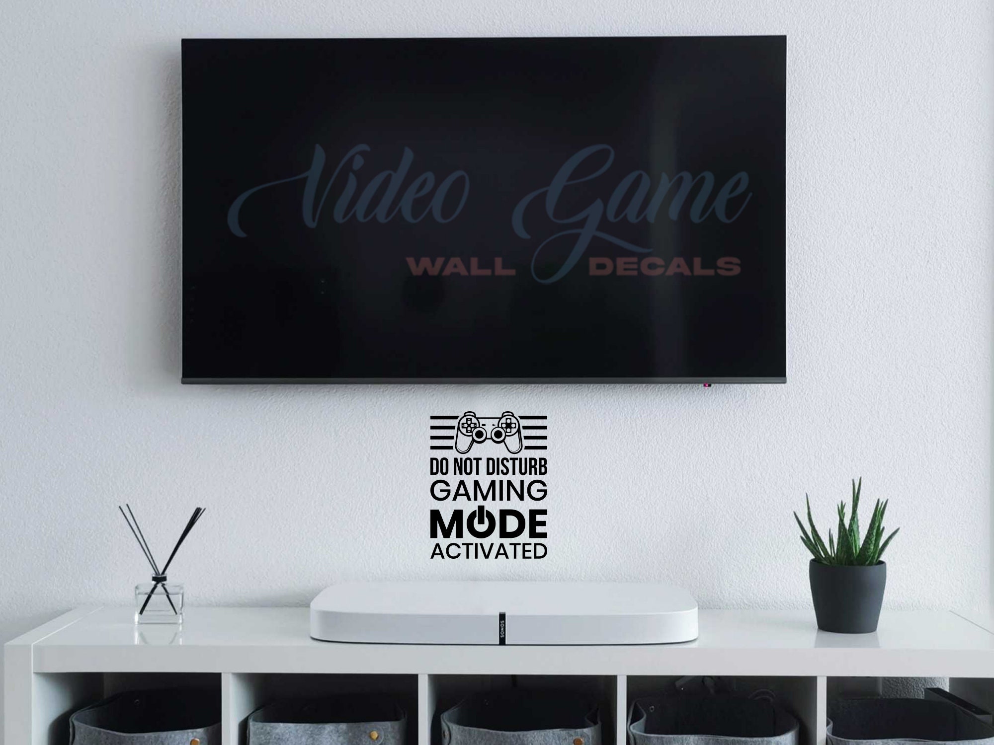 Do not disturb game mode video game wall decal gaming room etsy