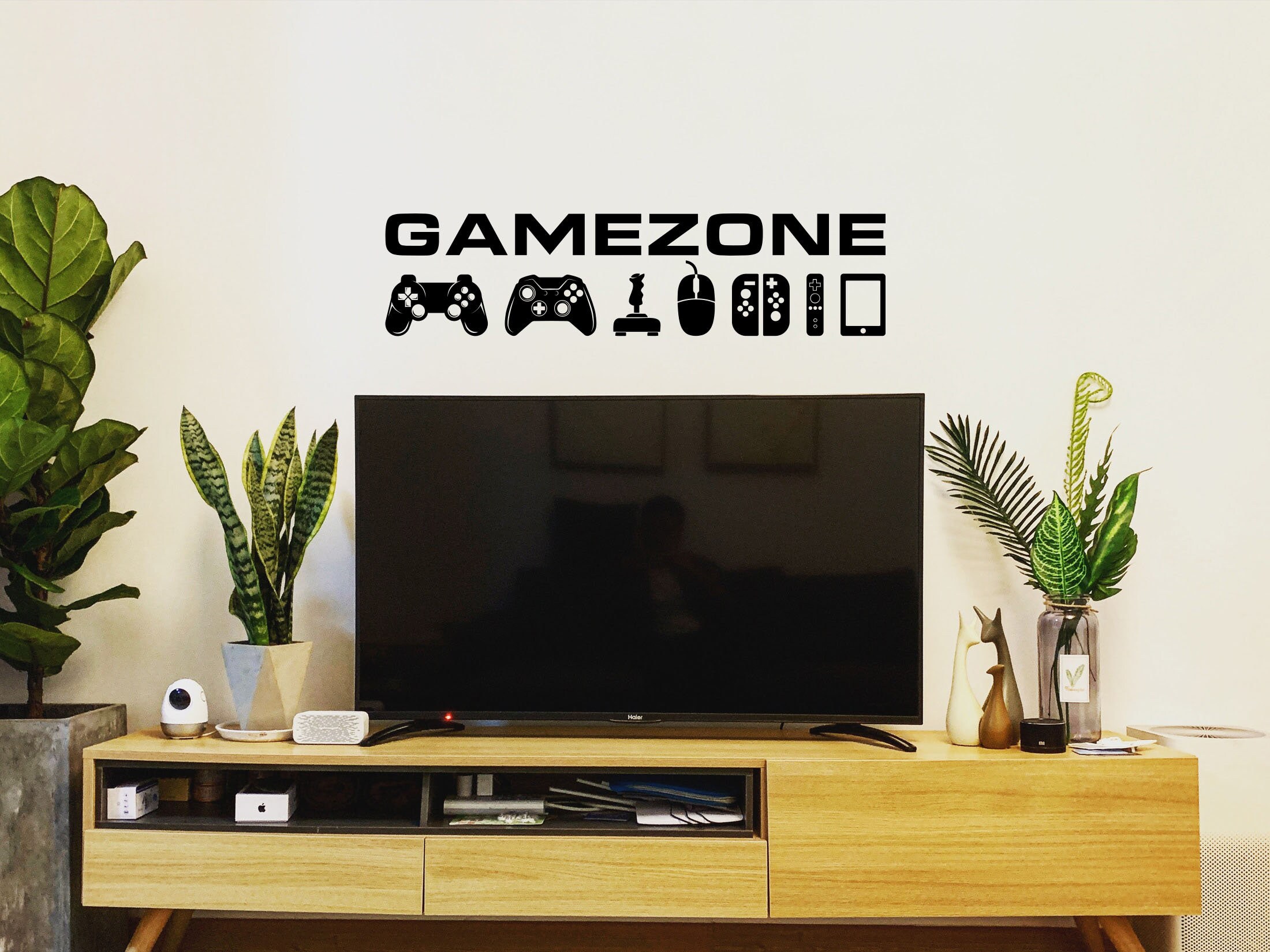 Video Game Wall Decal Game Zone Controllers Decal Gaming Etsy