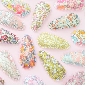 Small Puff Liberty Hair Clips | Toddler Hair Clips | Baby Hair Clips