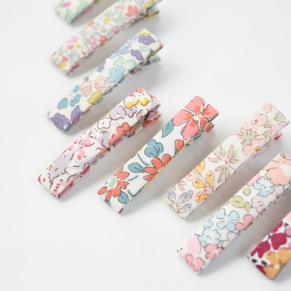 Liberty Hair Clips | Fully or Half Lined Hair Clips | Baby Hair Clips | Toddler Hair Clips | Floral Hair Clips | Non Slip Hairclip