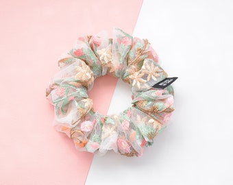 Lace Hair Scrunchies | Floral Scrunchies | Stylish Hair Accessories