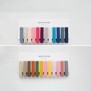 Fabric Hair Clips Set | Pack 12 Hair Clips | Fully Lined Toddler Hair Clips | Solid Color Hair Clips