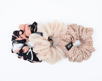 Bundle Cheveux Scrunchies | Chouchous élégants