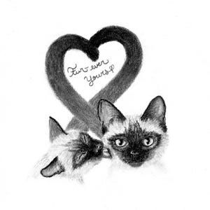 Impresión al carbón de Kitty Valentine - Giclée de 4x6