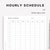 Minimal Daily Schedule Half Letter Grid Printable Planner Insert DO1P ...