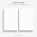 Minimal Daily Schedule | Half Letter | Grid | Printable Planner Insert ...