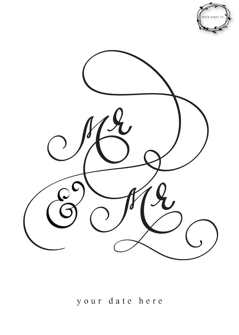 Custom card for couple Wedding Card Mr /& Mrs Anniversary Card
