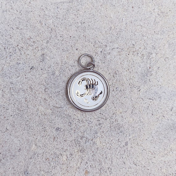Sterling Silver Vintage Hoffman Scorpio Zodiac Cha