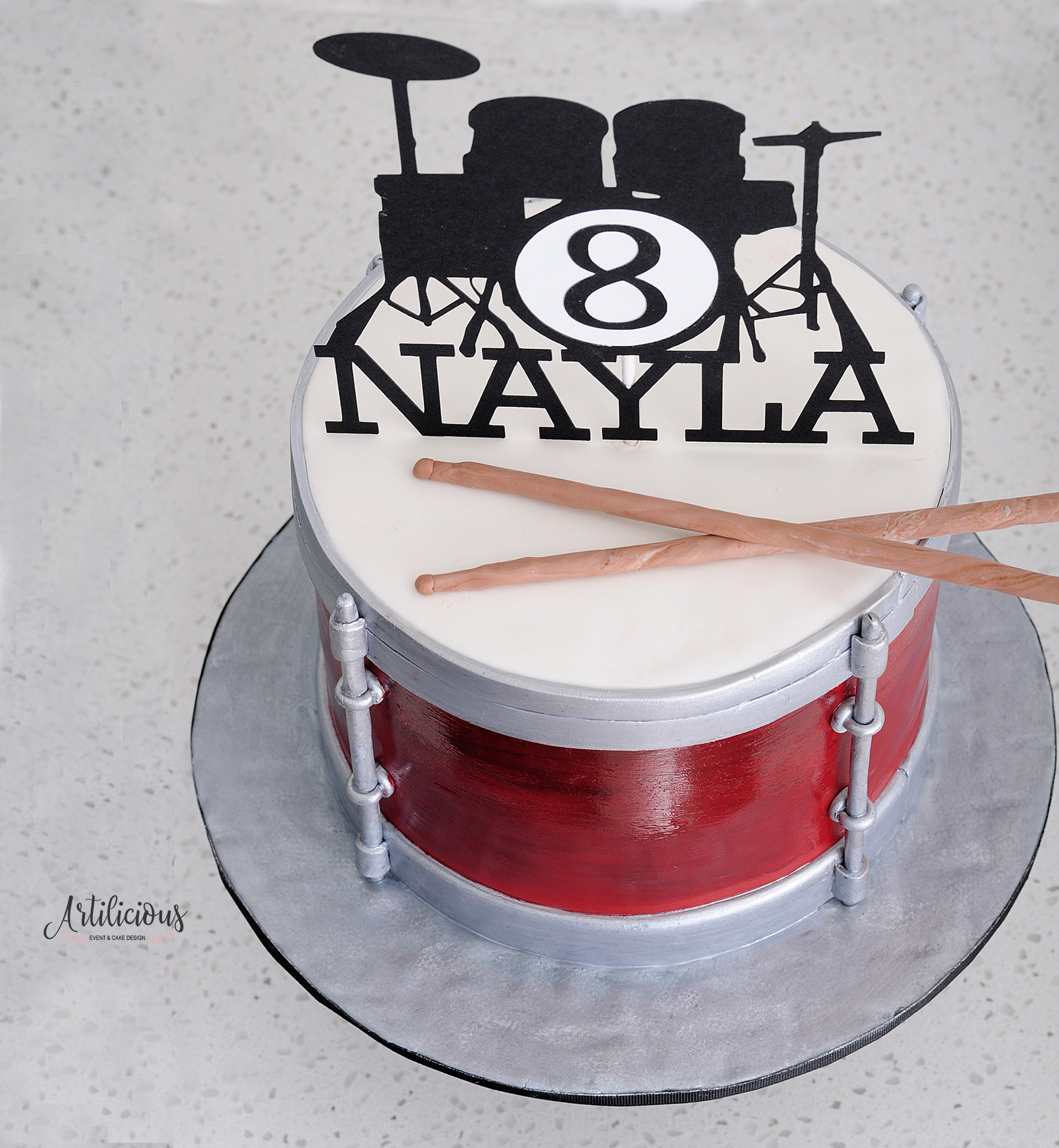 Drum Cake Topper Custom Cake Topper Drum Birthday Custom - Etsy