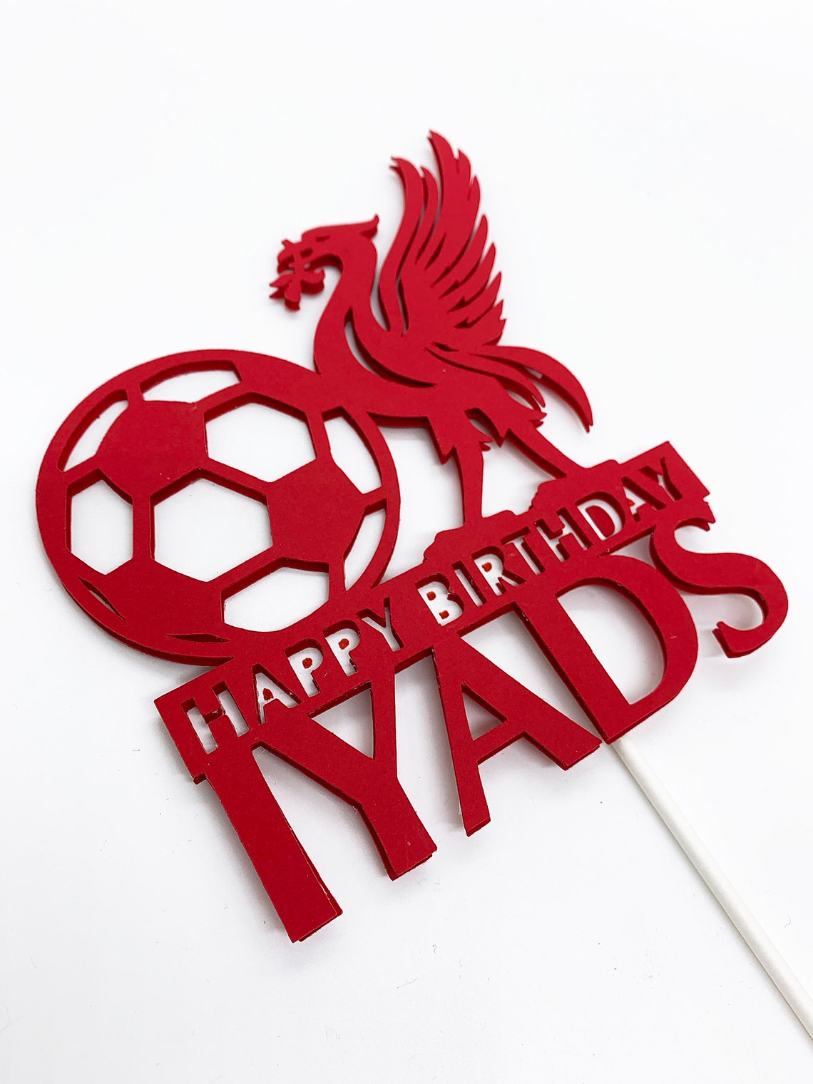 Personalized Liverpool FC Inspired Cake Topper Soccer Cake Etsy Australia