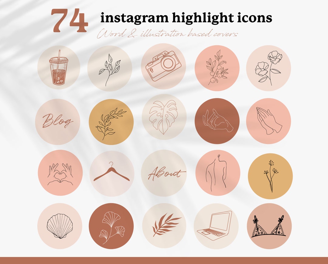 74 Boho Terracotta Aesthetic Instagram Story Highlight - Etsy New Zealand