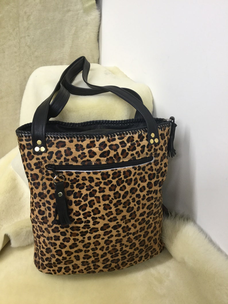 tote bag Rhona zip bag Leopard print