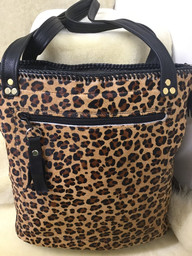 tote bag Rhona zip bag Leopard print