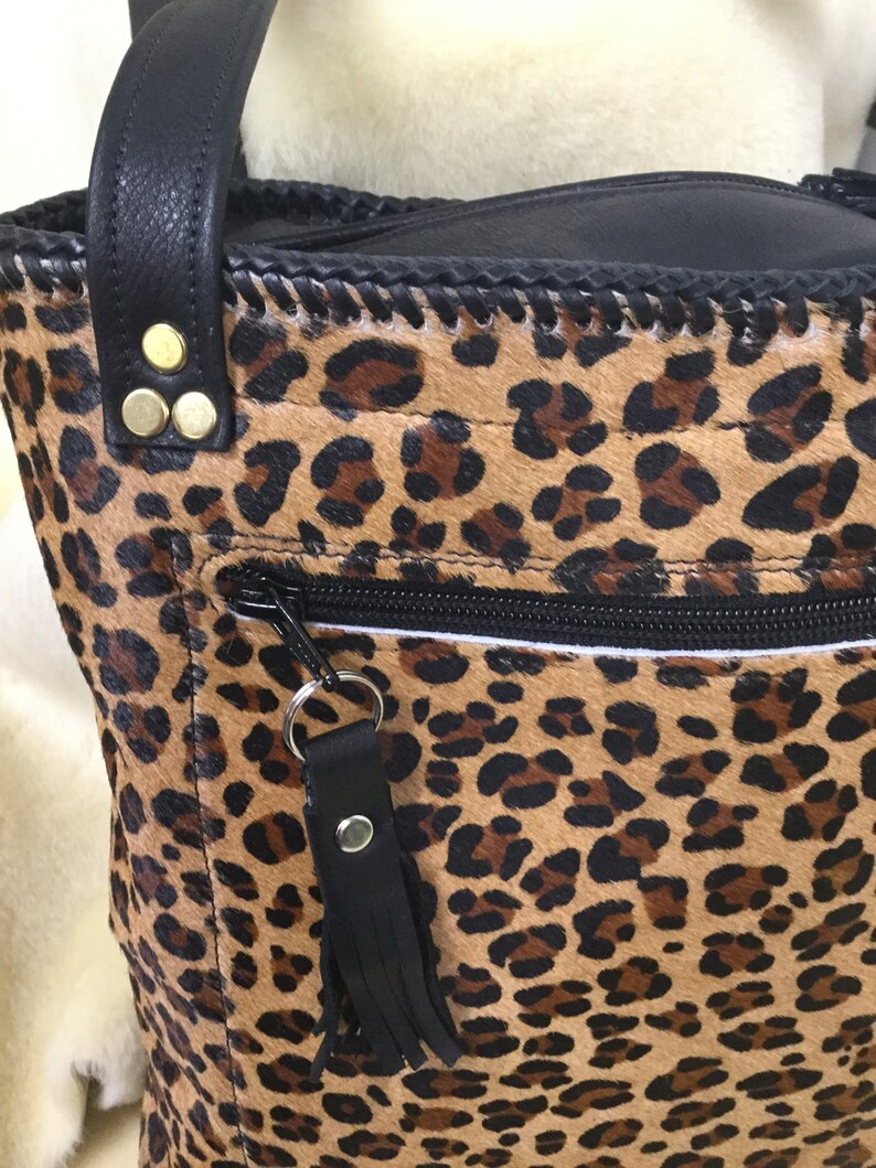 tote bag Rhona zip bag Leopard print