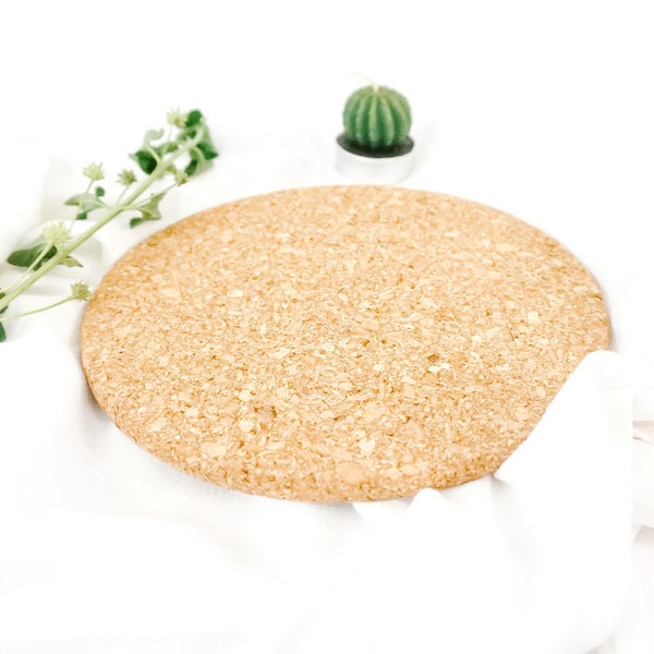 ECO-friendly cork mats | natural saucer mats | large planter mats